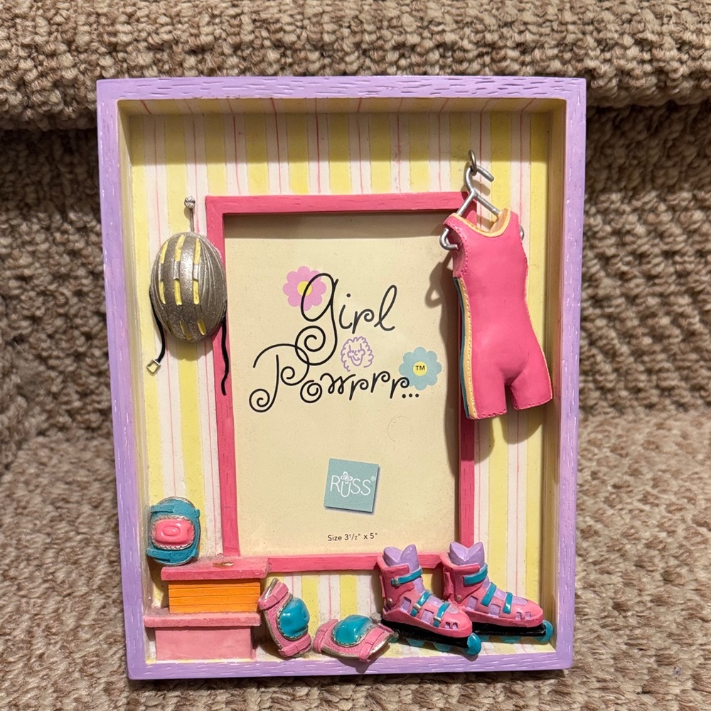 Russ Pink and Purple Kids Frame with Sports Theme